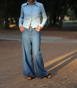 HAPPY HAUS Chemise en Jean La Chemise Summer Blue*Femme Hauts