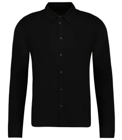 Majestic Filatures Chemise homme Manches Longues Noir*Homme Chemises