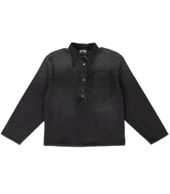 HAPPY HAUS Chemise over Noir Délavé*Femme Hauts