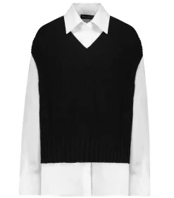 Roberto Collina Chemise Scollo Nero*Femme Hauts