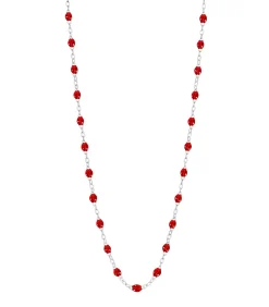 Gigi Clozeau Collier or blanc et perles de résine 42 cm*Femme Colliers