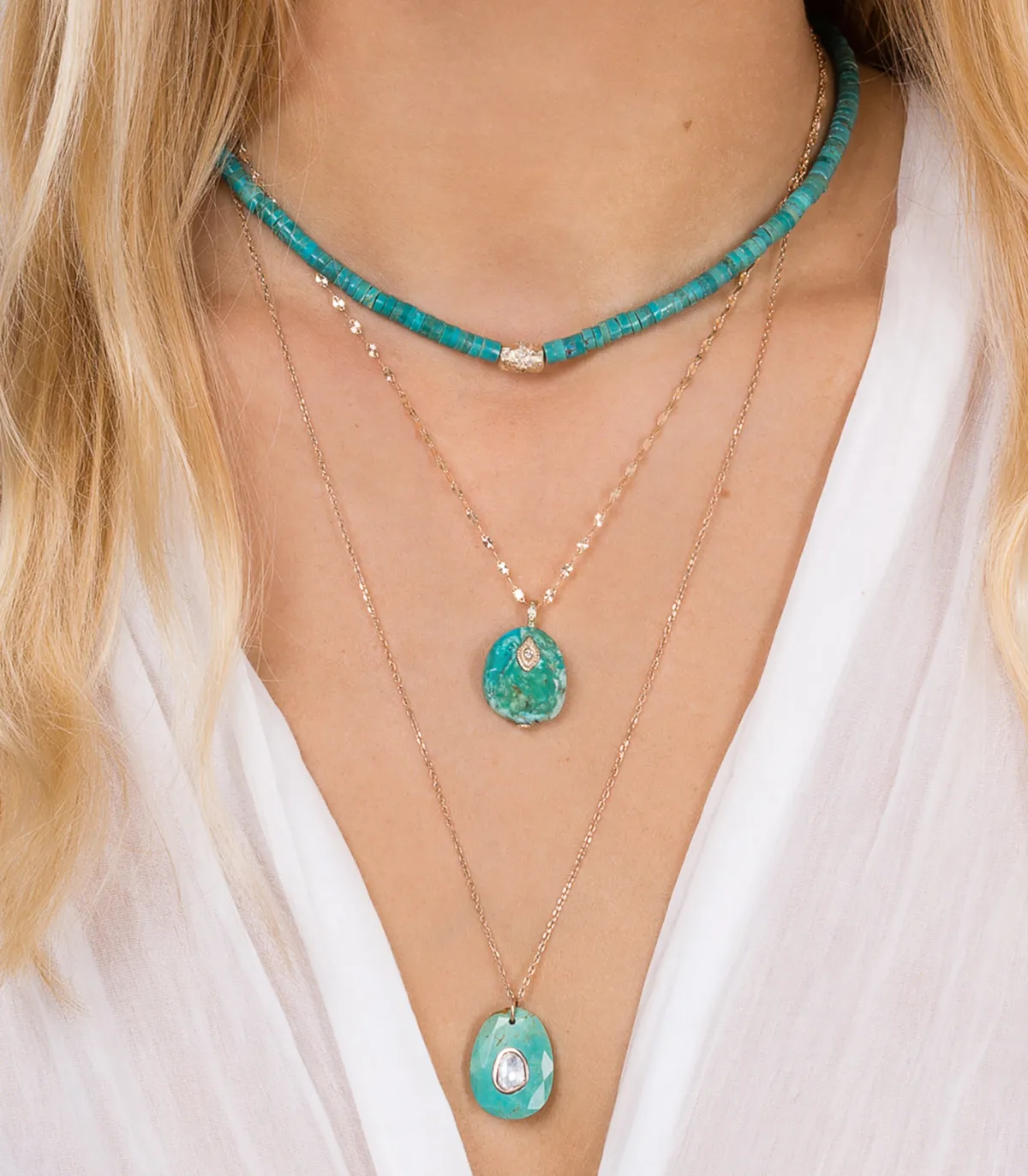 Pascale Monvoisin Collier Taylor n° 1 Turquoise*Femme Colliers