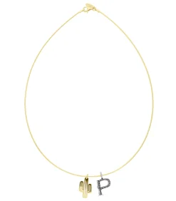 Maison Irem Collier tour de cou Lettre Cactus*Femme Colliers