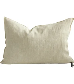 Maison de Vacances Coussin Vice Versa Crépon de Lin Lavé Fior di Latte 40 x 60 cm* Coussins