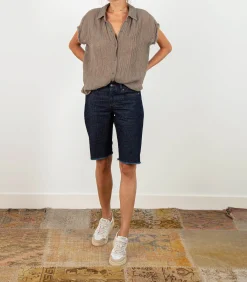 A.P.C. Cycliste Kathleen en denim Indigo*Femme Bas