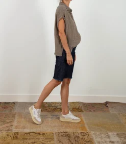 A.P.C. Cycliste Kathleen en denim Indigo*Femme Bas