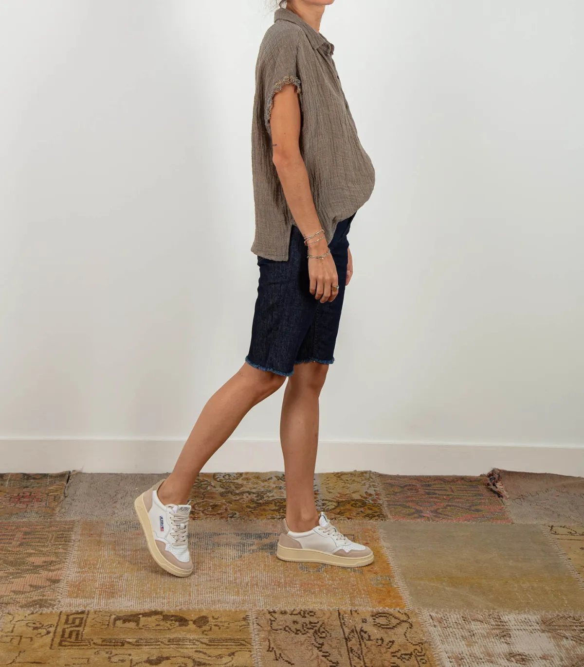 A.P.C. Cycliste Kathleen en denim Indigo*Femme Bas