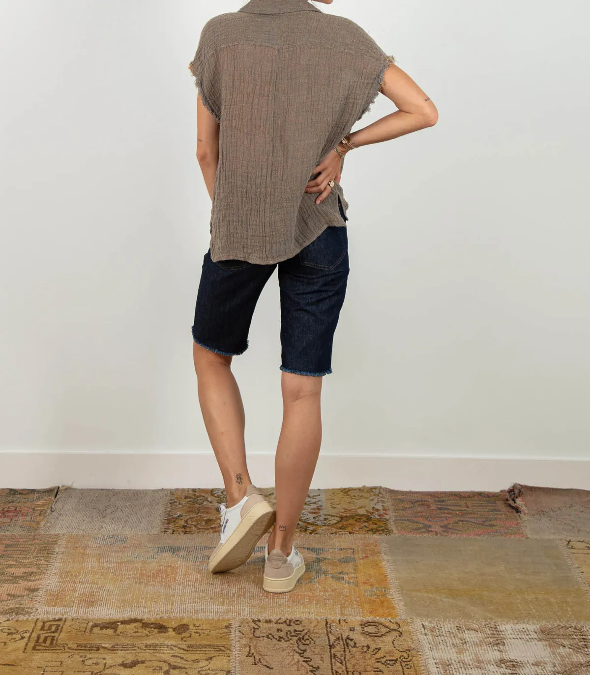 A.P.C. Cycliste Kathleen en denim Indigo*Femme Bas