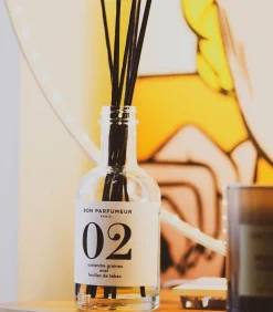 Bon Parfumeur Diffuseur de parfum d’intérieur 02 Graines de coriandre, Miel et Feuilles de Tabac 200 ml* Diffuseurs & Bâtons