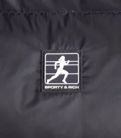 Sporty & Rich Doudoune Running Hooded Down Black*Femme Manteaux & Vestes