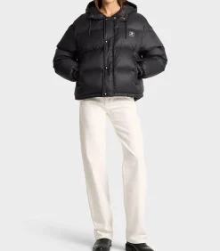 Sporty & Rich Doudoune Running Hooded Down Black*Femme Manteaux & Vestes