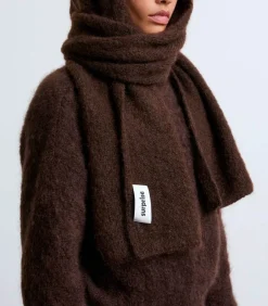 Surprise Paris Echarpe en Mohair Donna Chocolate*Femme Écharpes & Étoles