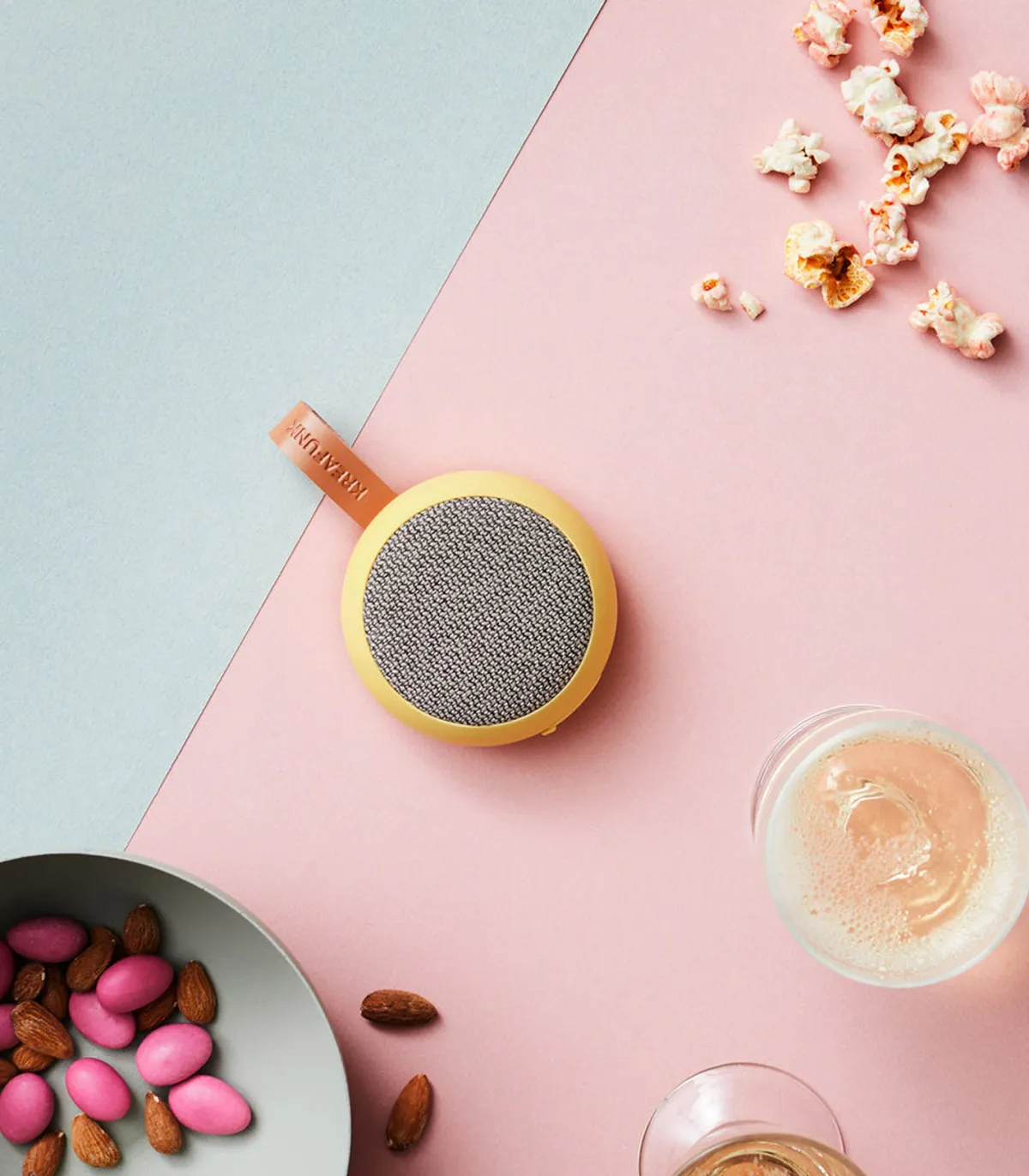 Kreafunk Enceinte bluetooth aGO 2 Fabric Soft Yellow* Enceintes