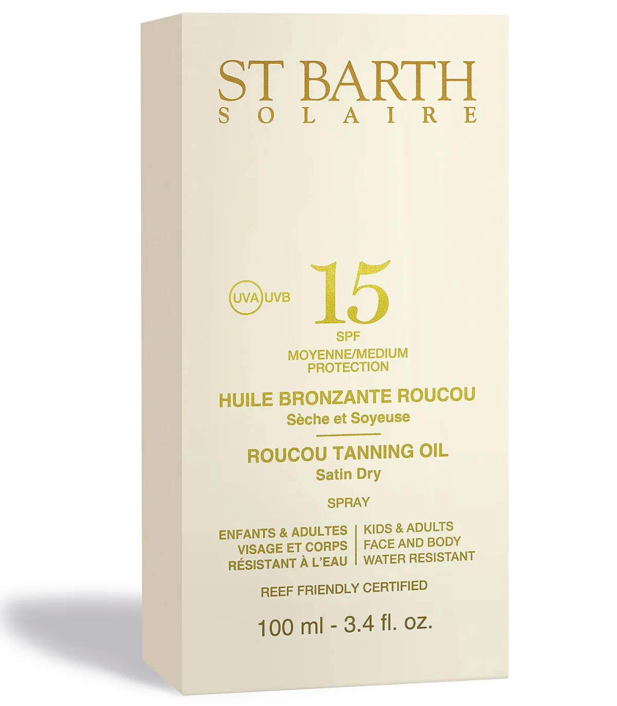 Ligne St Barth Huile de Roucou Bronzante SPF15*Femme Soins Visage & Corps