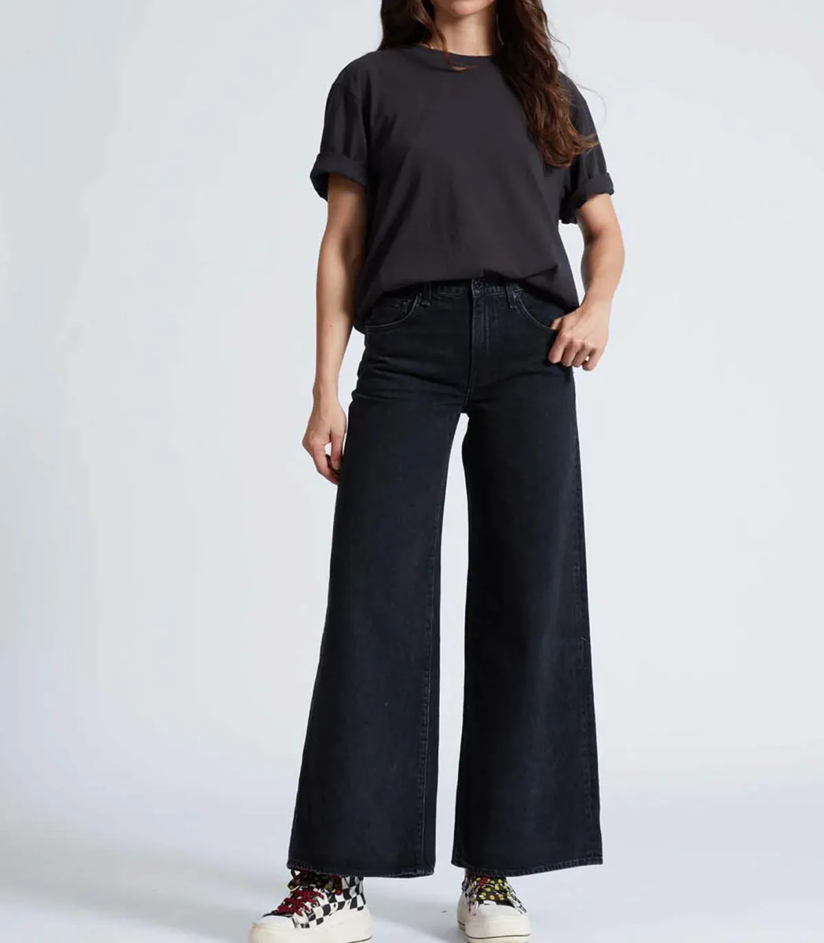 ASKK NY Jean Atomic Wide Leg Stone*Femme Bas