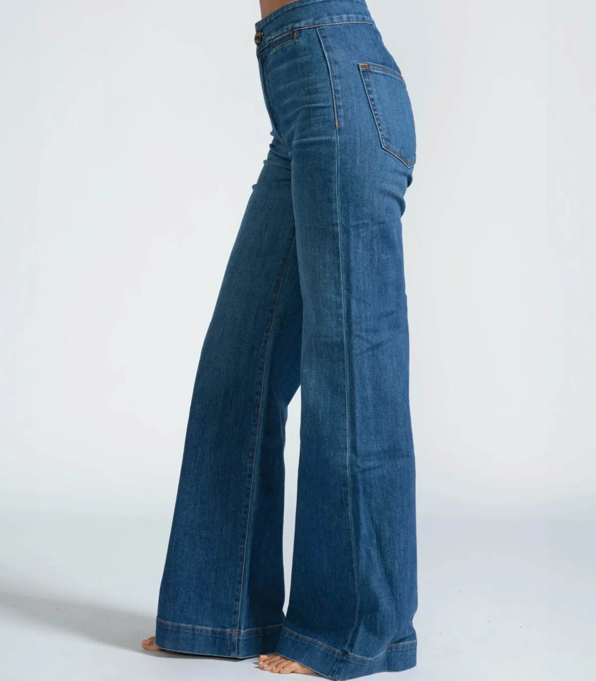 ASKK NY Jean Brighton Wide Leg Mercury*Femme Bas