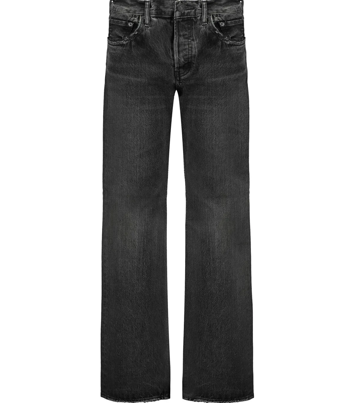 Moussy Vintage Jean Droit Iona Straight Low Black*Femme Bas
