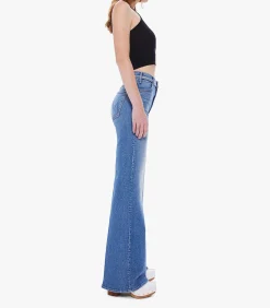 Mother Jean droit The Hustler Roller Heel Tropic*Femme Bas