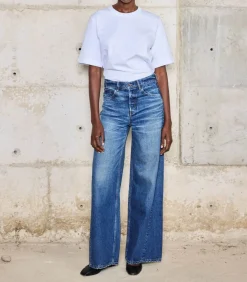 BORO Jean Hirosaki Wide Leg Twisted Seam*Femme Bas