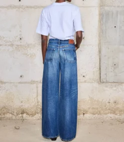 BORO Jean Hirosaki Wide Leg Twisted Seam*Femme Bas