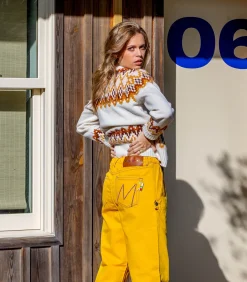 Mira Mikati Jean Jaune Décontracté*Femme Bas