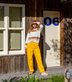 Mira Mikati Jean Jaune Décontracté*Femme Bas