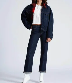 ASKK NY Jean Low Rise Straight Baby Cuff*Femme Bas