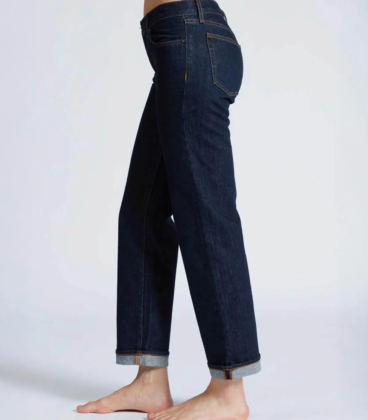 ASKK NY Jean Low Rise Straight Baby Cuff*Femme Bas