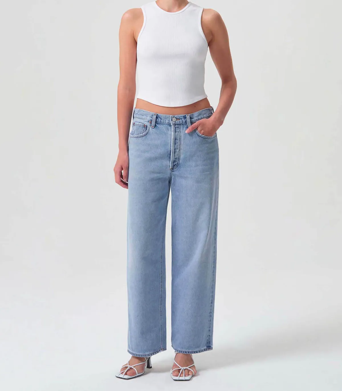 AGOLDE Jean Low Slung Baggy Void*Femme Bas