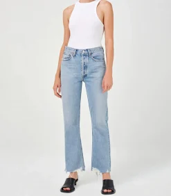 AGOLDE Jean Relaxed Boot Curio en coton bio*Femme Bas