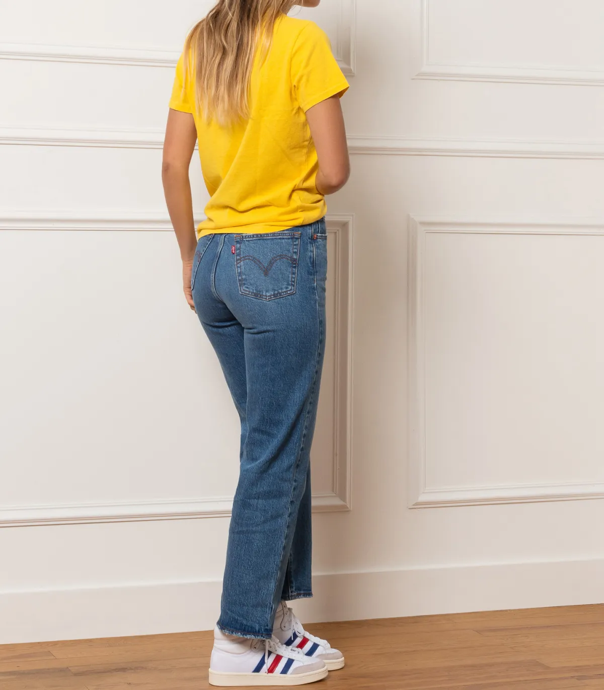 Levi Jean Ribcage Straight Ankle*Femme Bas