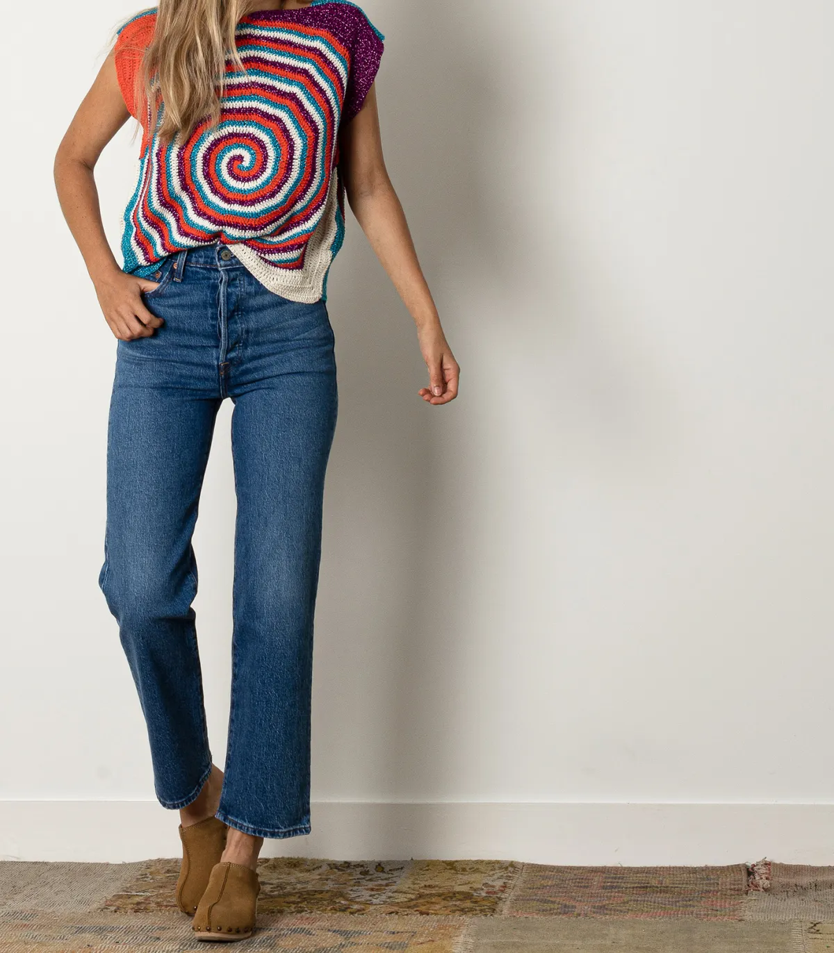 Levi Jean Ribcage Straight Ankle*Femme Bas