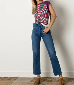 Levi Jean Ribcage Straight Ankle*Femme Bas