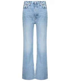 RE/DONE Jean 70s Ultra High Rise Wide Leg Denim Clair*Femme Bas