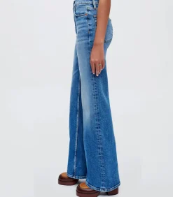 RE/DONE Jean 70s Ultra HighRise Wide Leg Indigo Storm*Femme Bas