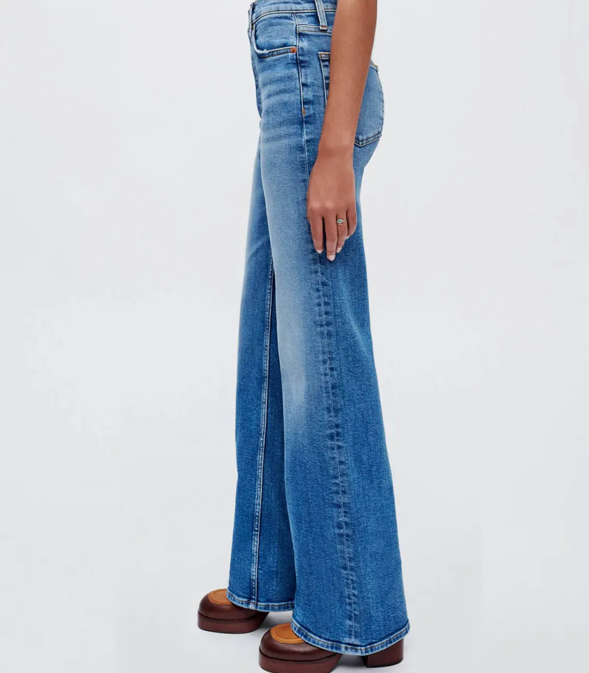 RE/DONE Jean 70s Ultra HighRise Wide Leg Indigo Storm*Femme Bas