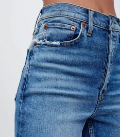 RE/DONE Jean 70s Ultra HighRise Wide Leg Indigo Storm*Femme Bas