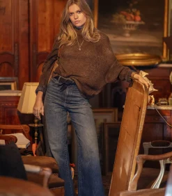 HAPPY HAUS Jean Wideleg Peacock*Femme Bas