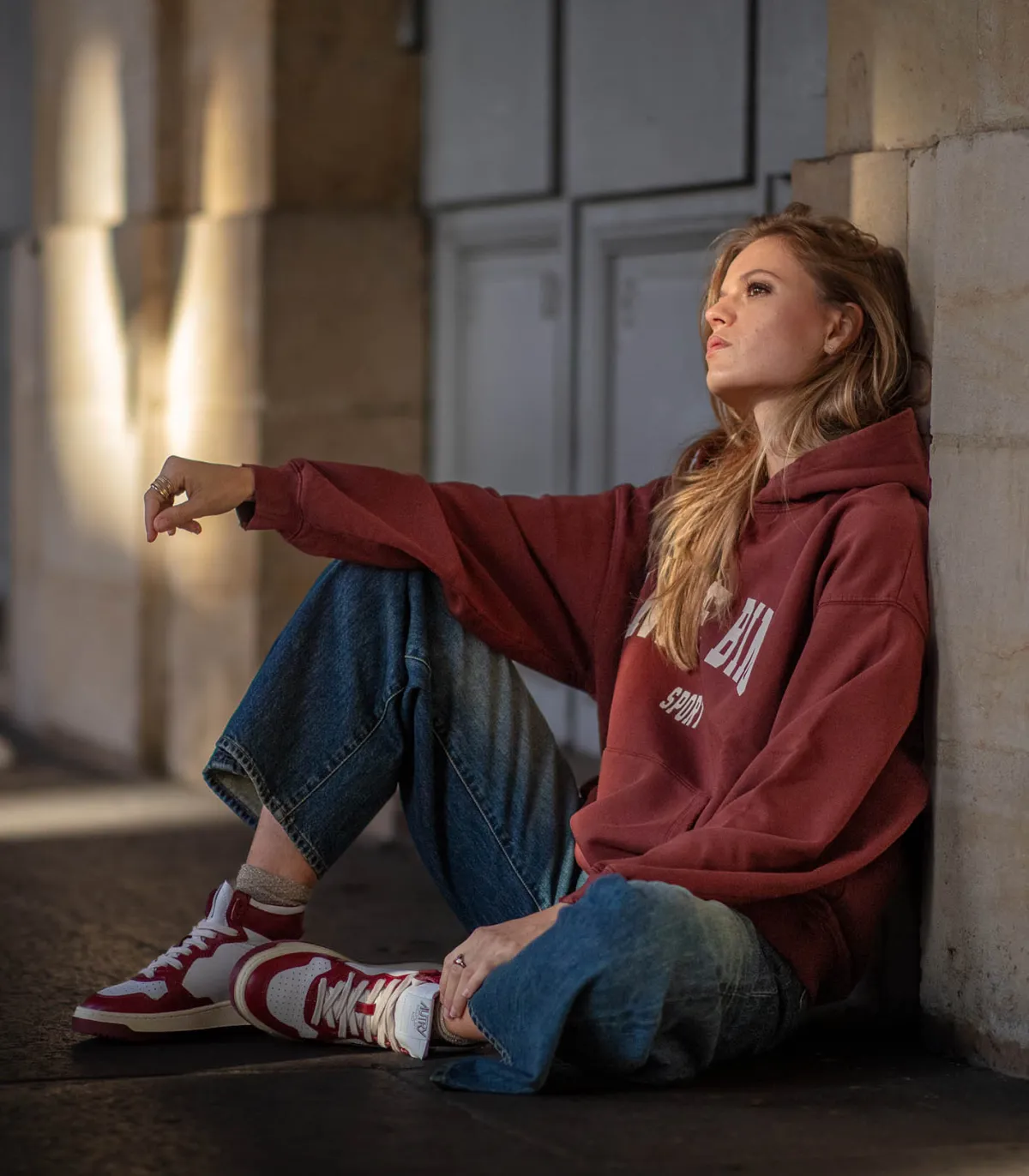 HAPPY HAUS Jean Wideleg Peacock*Femme Bas