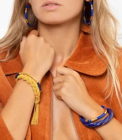 Aurélie Bidermann Jonc Positano Bleu Lapis*Femme Bracelets