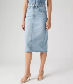 Levi Jupe en Jean Riveting Bleu*Femme Bas