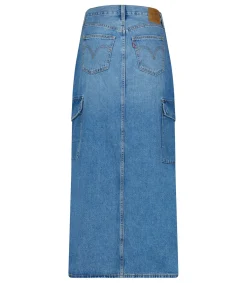 Levi Jupe Longue en Jean Ankle Column Cargo Maximize the Moment*Femme Bas