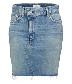 Moussy Vintage Jupe MV Thomoston Asymmetry Blue*Femme Bas