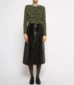 Roseanna Jupe vernis Martine Noir*Femme Bas