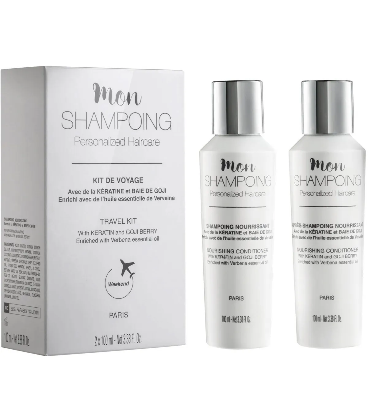 Mon Shampoing Kit de voyage au format cabine*Femme Soins Cheveux