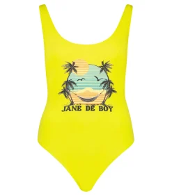 Fabulous Island Maillot de Bain une pièce Jane In Paradise Jaune*Femme Maillots De Bain