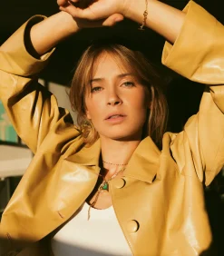 Alexa Chung Manteau en cuir Daphne*Femme Manteaux & Vestes