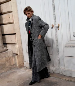 Mii Manteau en laine Baby Alpaga Marlene Grey*Femme Manteaux & Vestes