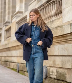 Margaux Lonnberg Manteau Jason Navy*Femme Manteaux & Vestes