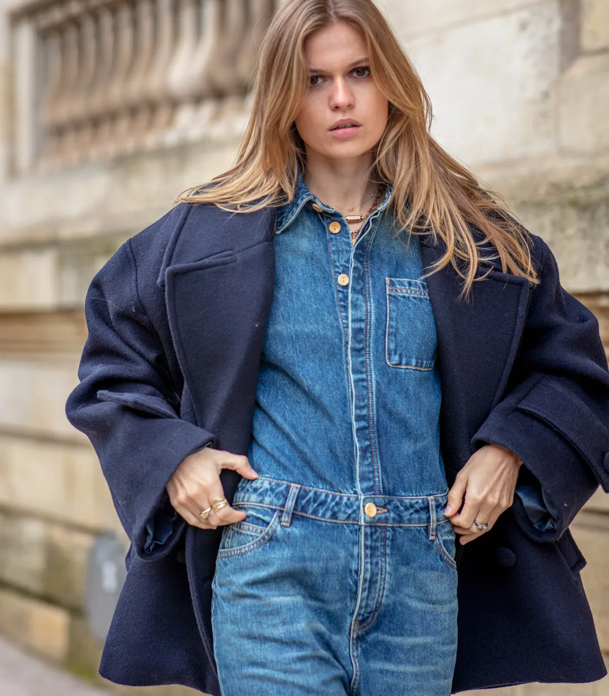 Margaux Lonnberg Manteau Jason Navy*Femme Manteaux & Vestes